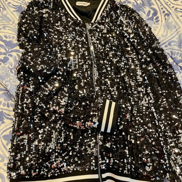 Sequin Bomber Jacket Taylor Swift 1989 era - Picture 2 of 5
